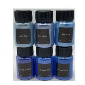 MICA POWDER SET OF 6- FOREVER BLUE