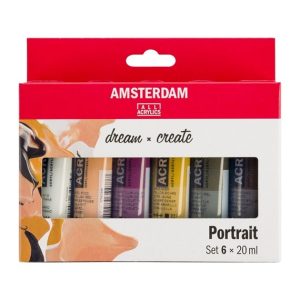 AMSTERDAM ACRYLIC PORTRAIT SET 6 X 20ML