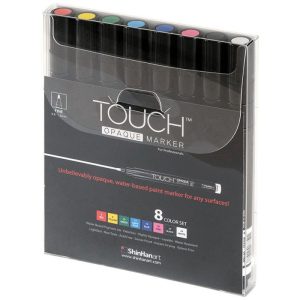 SHINHANArt TOUCH "OPAQUE MARKER SET OF 8 - FINE (0.8-1.3MM)