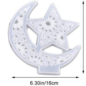 Moon and Star Shaped Silicone Casting Mold