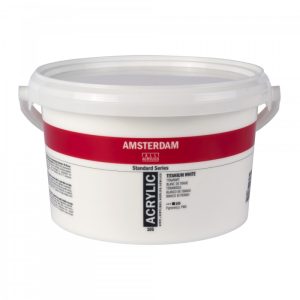 AMSTERDAM STANDARD SERIES ACRYLIC PAINT Titanium white, 2500 ml.