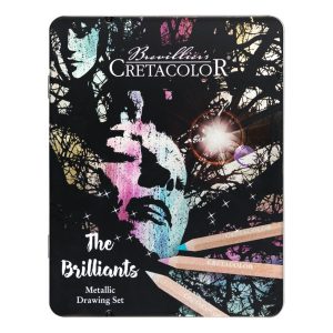 CRETACOLOR THE BRILLIANTS MEGA COLOR METALLIC DRAWING SET