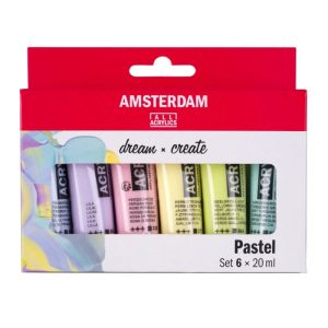 Amsterdam Standard Series Acrylic 6 x 20 ml Set  pastel colors