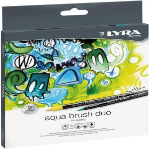 Lyra  Aquabrush Duo Markers, 12 Pieces