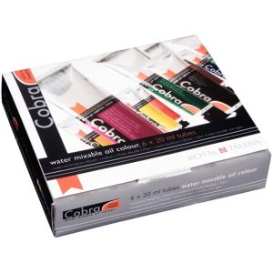 COBRA ARTIST WATER MIXABLE OIL COLOUR 6X20ML TUBES