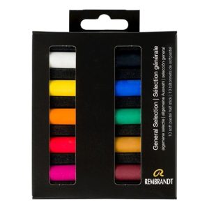 REMBRANDT SOFT PASTELS GENERAL SELECTION SET 10 PCS